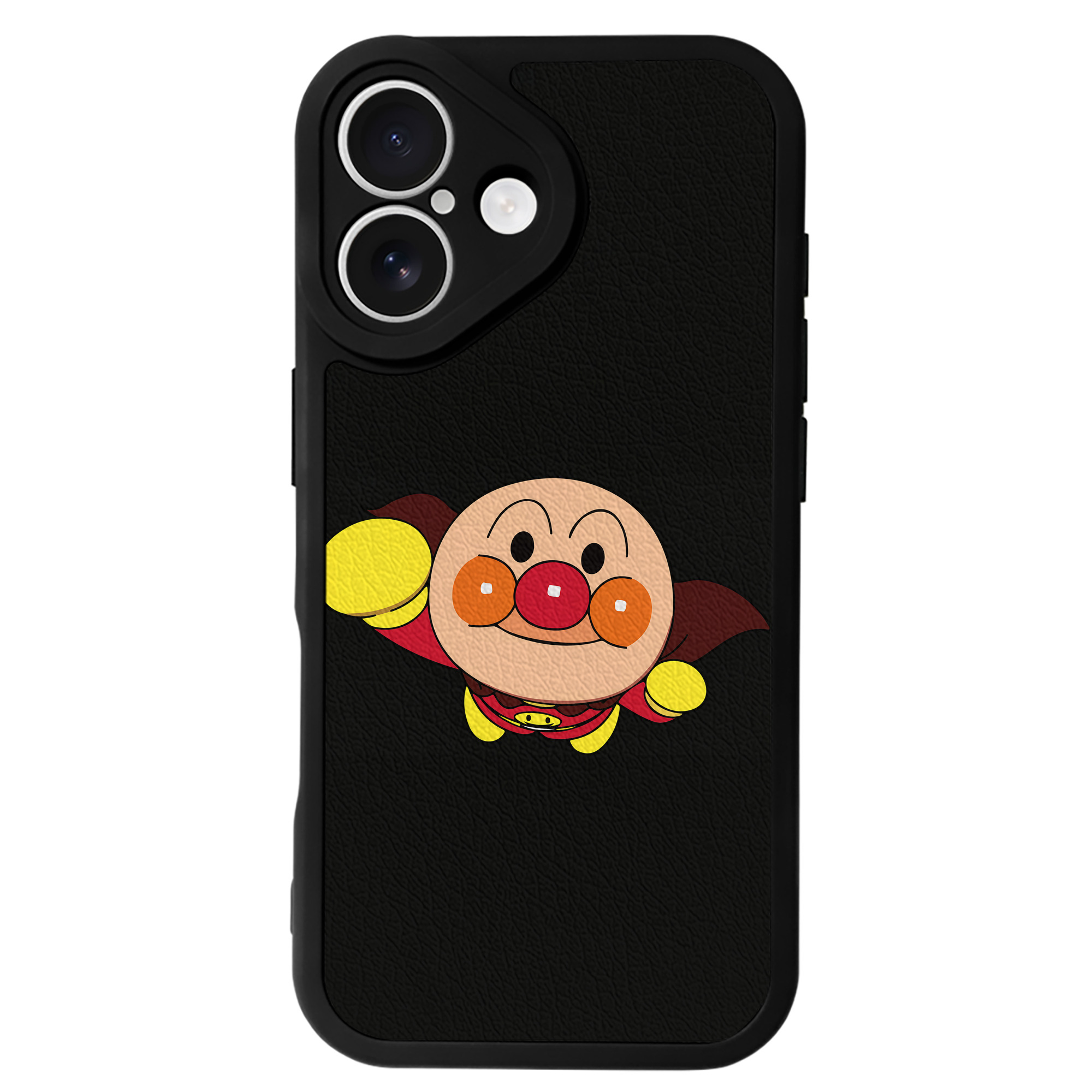 （画像用） アンパンマン Anpanman 【iPhone 16シリーズ対応】シリコンスマホケース（レザー調） 材質：シリコン